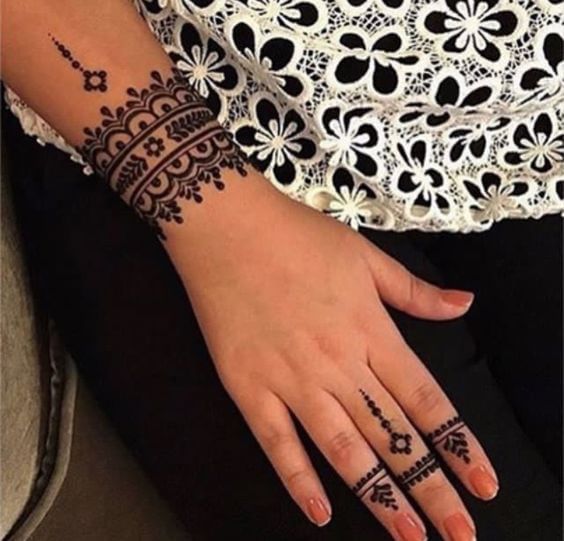 70 Minimal Henna Designs  Rose on Wrist I Take You  Wedding Readings   Wedding Ideas  Wedding Dresses  Wedding Theme