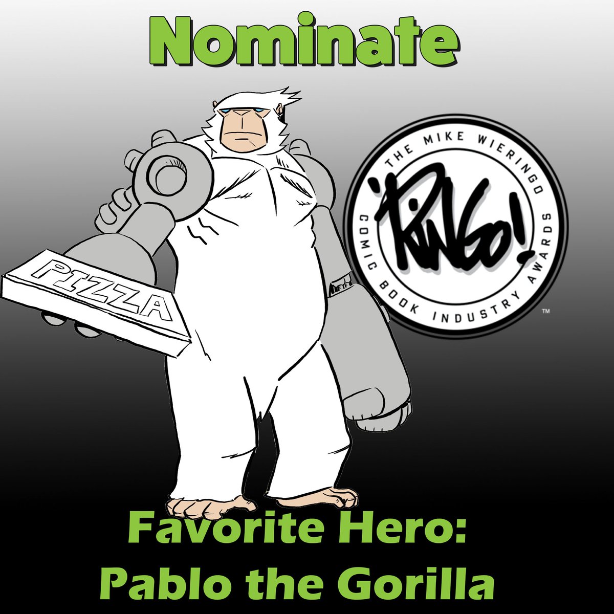 PabloTheGorilla's tweet photo. Ooh. #ringoawards Ooh https://t.co/pF2BAZaVOg Ooh @ringoawards 🍌🍕🦍 https://t.co/pcsTgNPLhc