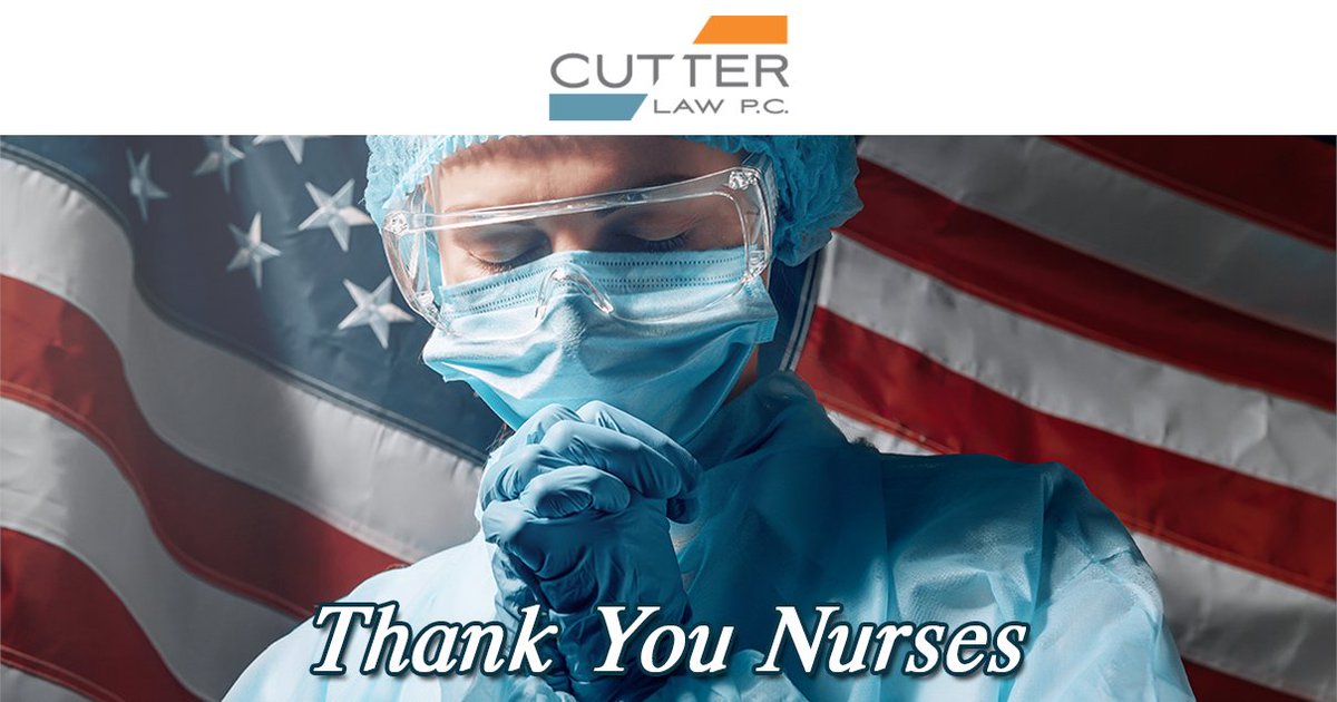 CutterLawPC's tweet image. In celebration of National Nurses Day, #ThankYouNurses for being at the front lines and being our heroes!

cutterlaw.com