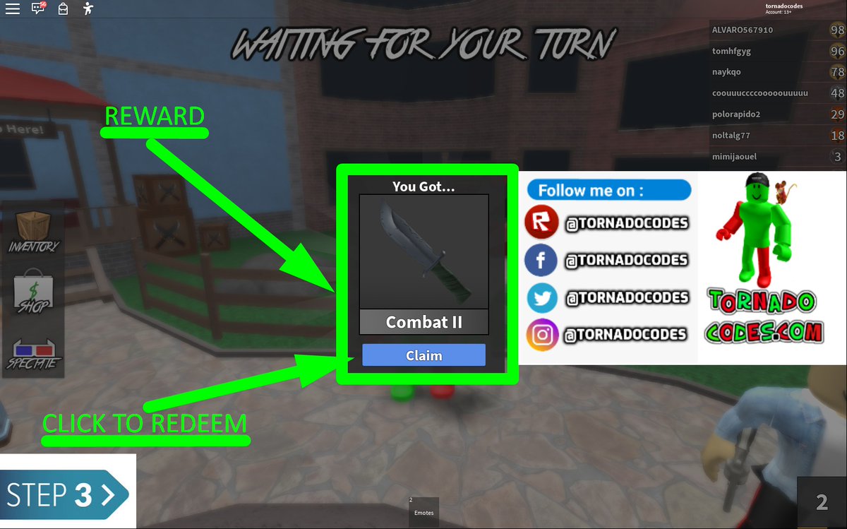 Tornado Codes on X: Roblox Murder Mystery 2 Codes - Full List