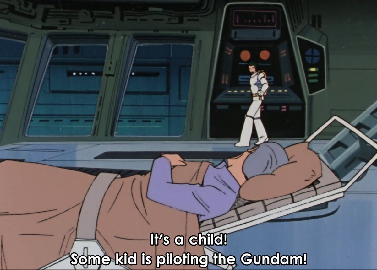 everyone: AMURO GET OUT OF THE ROBOTthis guy: no, we will make the child fight