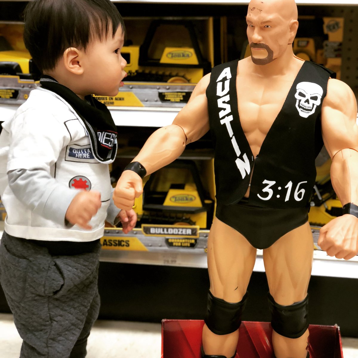 DragonSaurusRex (@drdadtips1) on Twitter photo Is our tough toddler trying to make new friends during the #coronavirus #quarantine or is he ready to give a #smackdown? 💪No #actor or #acting here! Watch out <a href="/steveaustinBSR/">Steve Austin</a> & <a href="/TheRock/">Dwayne Johnson</a>! 🤣
Time for @wwethebigshow @wwethebigshow@wwenxt <a href="/wwenetwork/">WWE Network</a> <a href="/wweonfox/">WWE on FOX</a> to sign this kid!!! Is our tough toddler trying to make new friends during the #coronavirus #quarantine or is he ready to give a #smackdown? 💪No #actor or #acting here! Watch out <a href="/steveaustinBSR/">Steve Austin</a> & <a href="/TheRock/">Dwayne Johnson</a>! 🤣
Time for @wwethebigshow @wwethebigshow@wwenxt <a href="/wwenetwork/">WWE Network</a> <a href="/wweonfox/">WWE on FOX</a> to sign this kid!!!