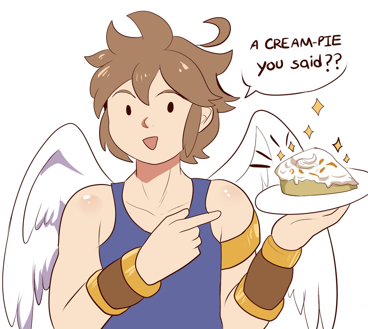 Pit being Pit part 2
A creampie she said...
#KidIcarus 