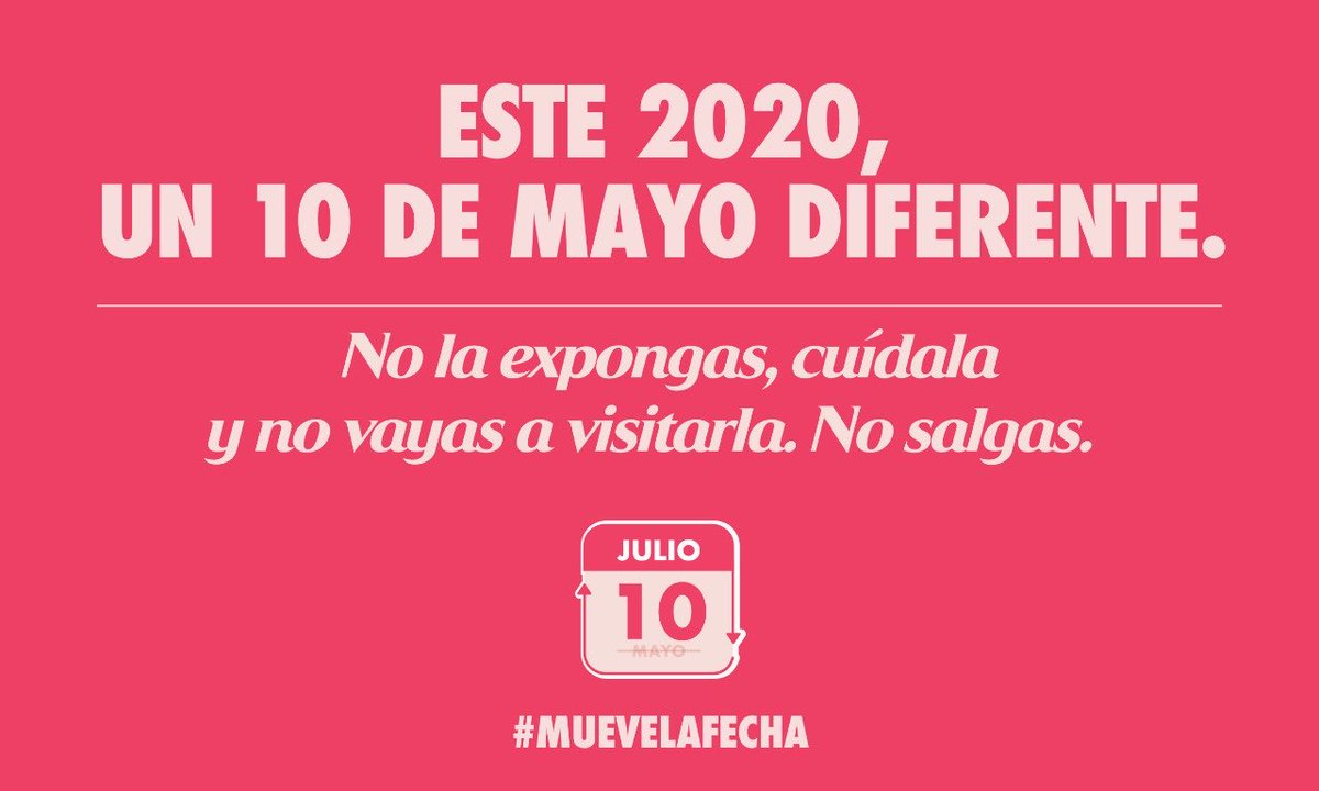 Madre solo hay una.
Días para celebrarla, dos.

 #MueveLaFecha

👇🏼