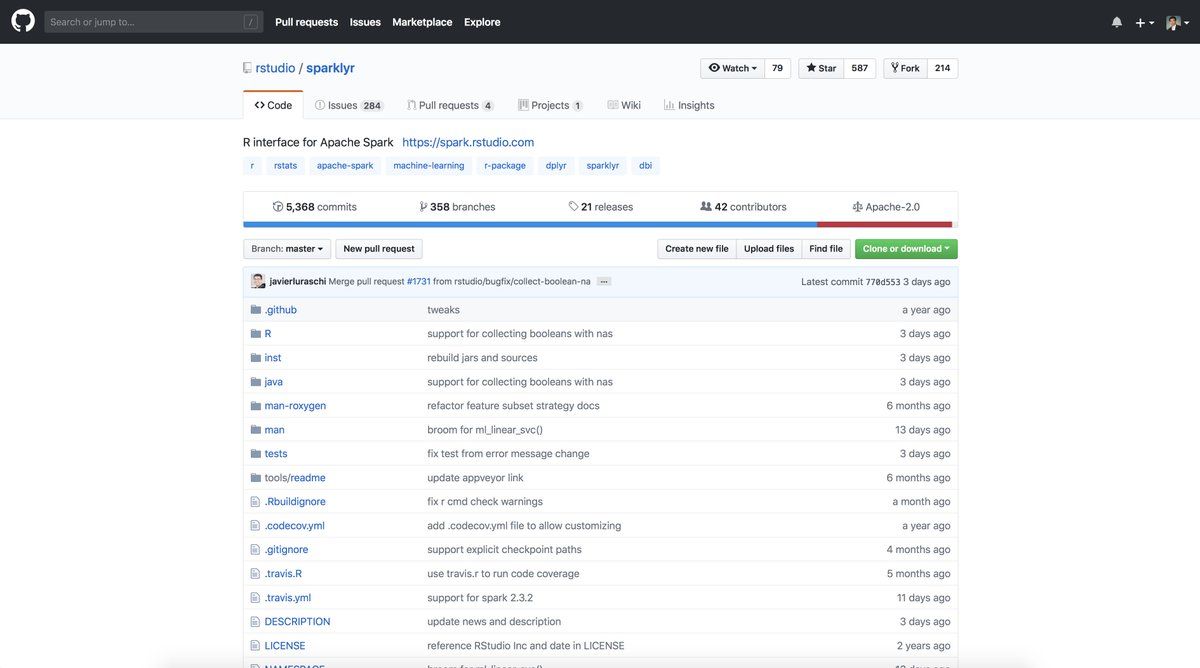 gp_pulipaka's tweet image. #Sparklyr 1.2: #ApacheSpark 3.0, and Databricks Connect. #BigData #Analytics #DataScience #AI #MachineLearning #IoT #IIoT #Python #RStats #Java #JavaScript #ReactJS #CloudComputing #Serverless #DataScientist #Linux #Programming #Coding #100DaysofCode 
bit.ly/2YIv8dk