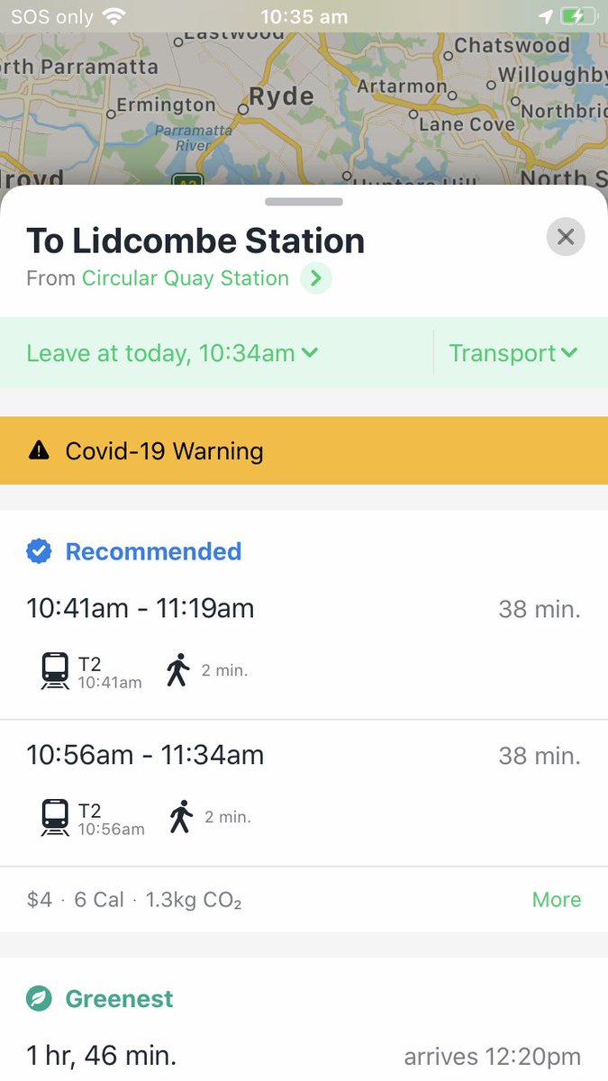 DataTfNSW's tweet photo. @TransportforNSW endorsed transport app @TripGo now has #COVID19 alerts on iOS and web. Based on #NSW postcode data, alerts will display in grey or yellow depending on the number of recent cases in the area. https://t.co/WmHfPnujmN
