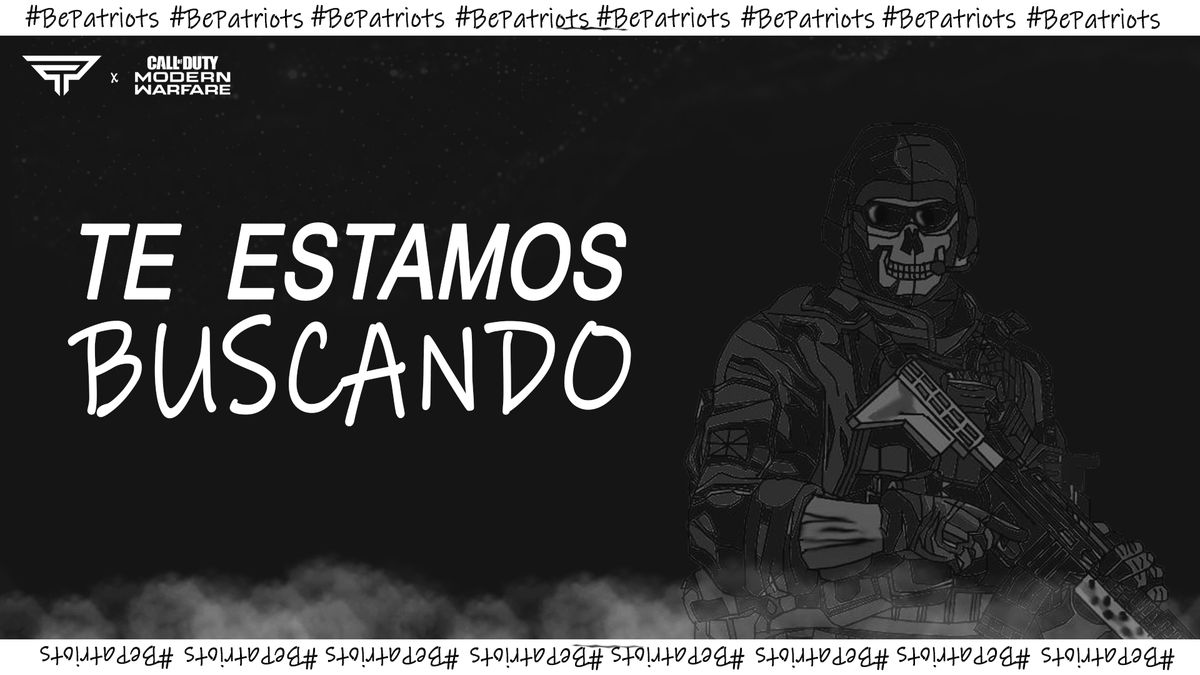 Timelessgm's tweet photo. Estamos en Busca de una SQUAD de #CallofDuty que represente al equipo

Interesados hablen al MD 

#BePatriots 🔥 https://t.co/zQoUtjiKHF