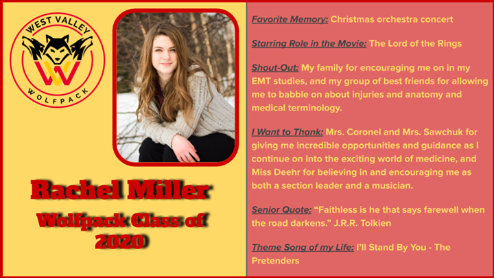 wvhWolfpack's tweet photo. 🎉🎓WVHS SENIOR SPOTLIGHT🎓🎉
#WVClassof2020
#WolfpackPride https://t.co/6PmL71QZnD