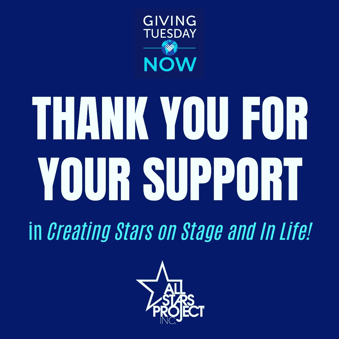 AllStarsProject's tweet photo. Thank you for Creating New Stars on Stage and in Life! A HUGE thank you to our leading partners at @Savills &amp; @CBRE , who matched $50,000 of gifts received on #GivingTuesdayNow– bringing our total to nearly $125,000 raised for our youth across the country!
#DevelopWhileDistancing https://t.co/4QgiKfwoIp