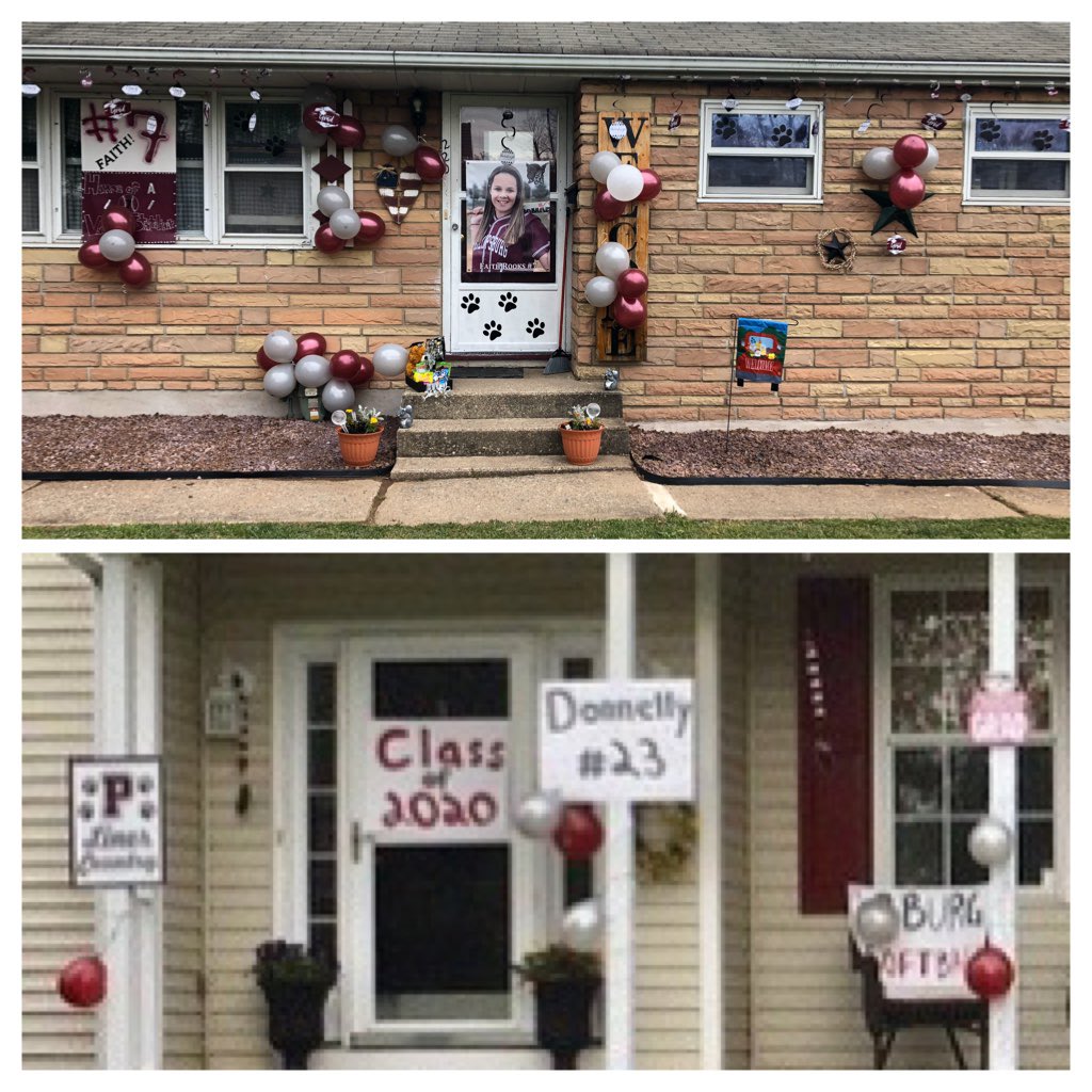 Congratulations to our 2020 softball seniors! Our season has been cancelled but our spirit has not. I could not be more proud of the six of you and your teammates who wanted to make you feel special. We love you! #linerpride #PHSclassof2020