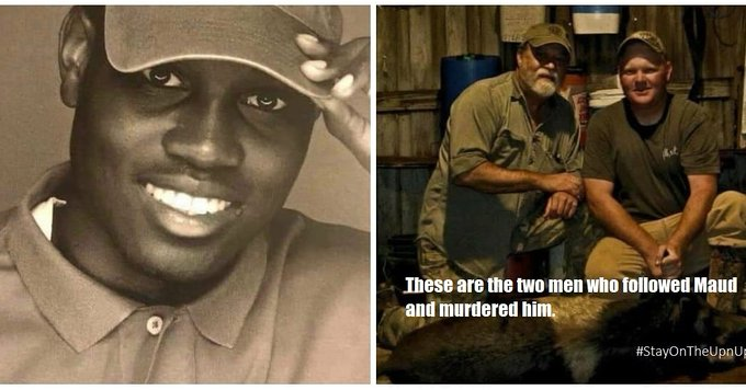 MariaBi63155744's tweet photo. Charge Gregory and Travis McMichael for the murder of Ahmaud Now!!! 
#JusticeForAhmaud https://t.co/Pat8n7lko8