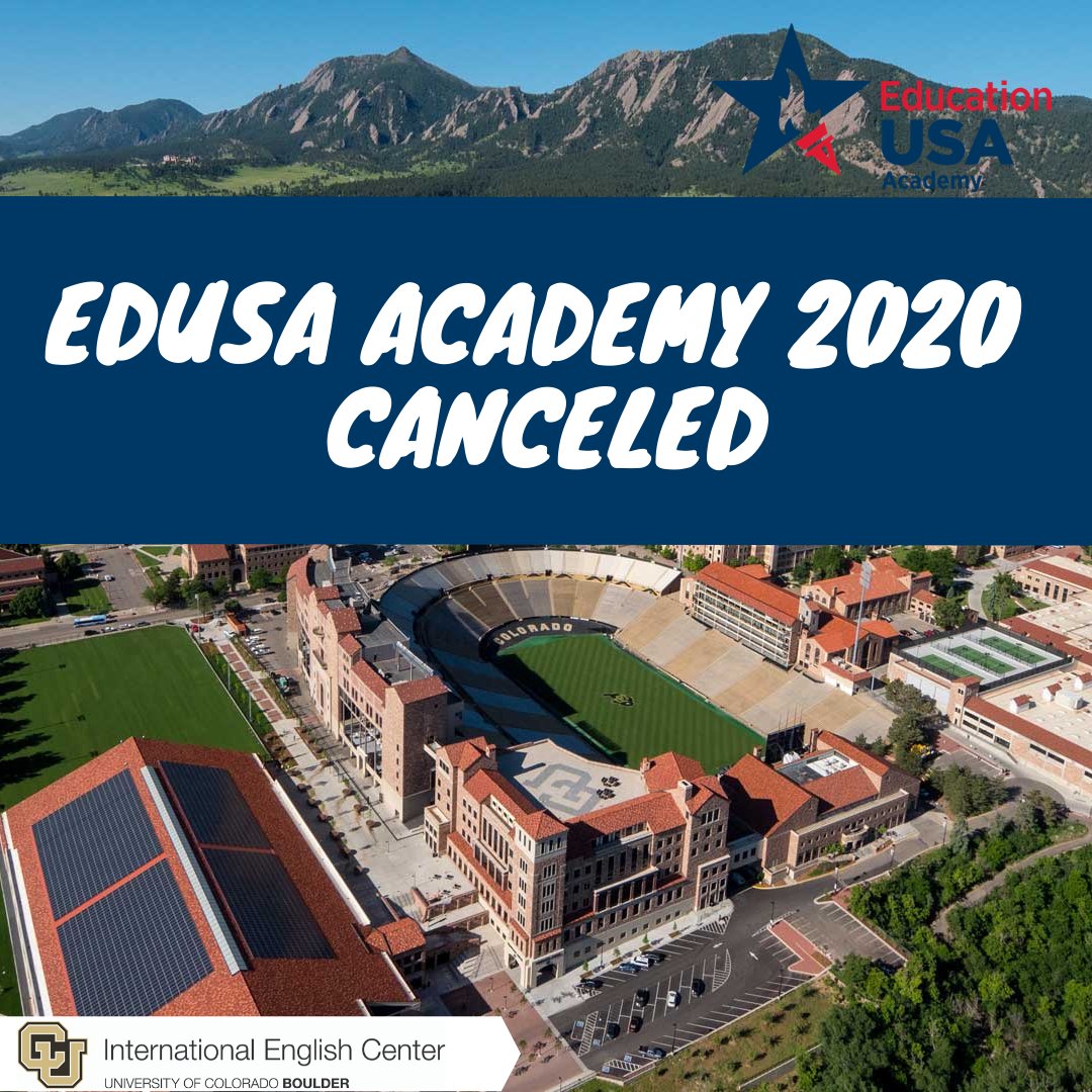Due to the global pandemic, the University of Colorado Boulder has decided to cancel the Education USA Academy for the upcoming summer 2020. We hope to see you next year.