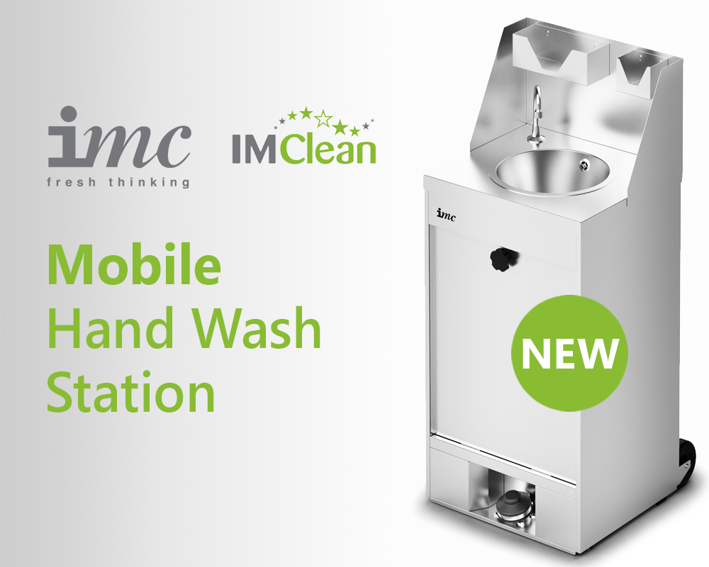 The New IMC IMClean F63/503 Mobile Hand Wash Station with Splashback, Soap &amp; Paper Towel Holder. For organisations that need hand wash facilities but don’t have a power supply available for where it needs to be located. Buy online now for £399,99 + VAT catering-appliance.com/imc-f63-503-20…