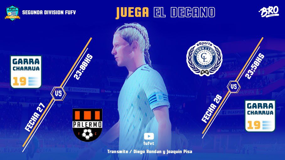 GarraCharrua_19's tweet photo. NO SE PUEDE FALLAR
El tren hace su penúltima parada en la semana y el equipo no puede permitirse ningun inconveniente que complique la llegada al destino: LA PRIMERA DIVISIÓN.
#DecanoDelPro🎮
#JuampaYBumereDesconozcanse https://t.co/qu8aBVutq0