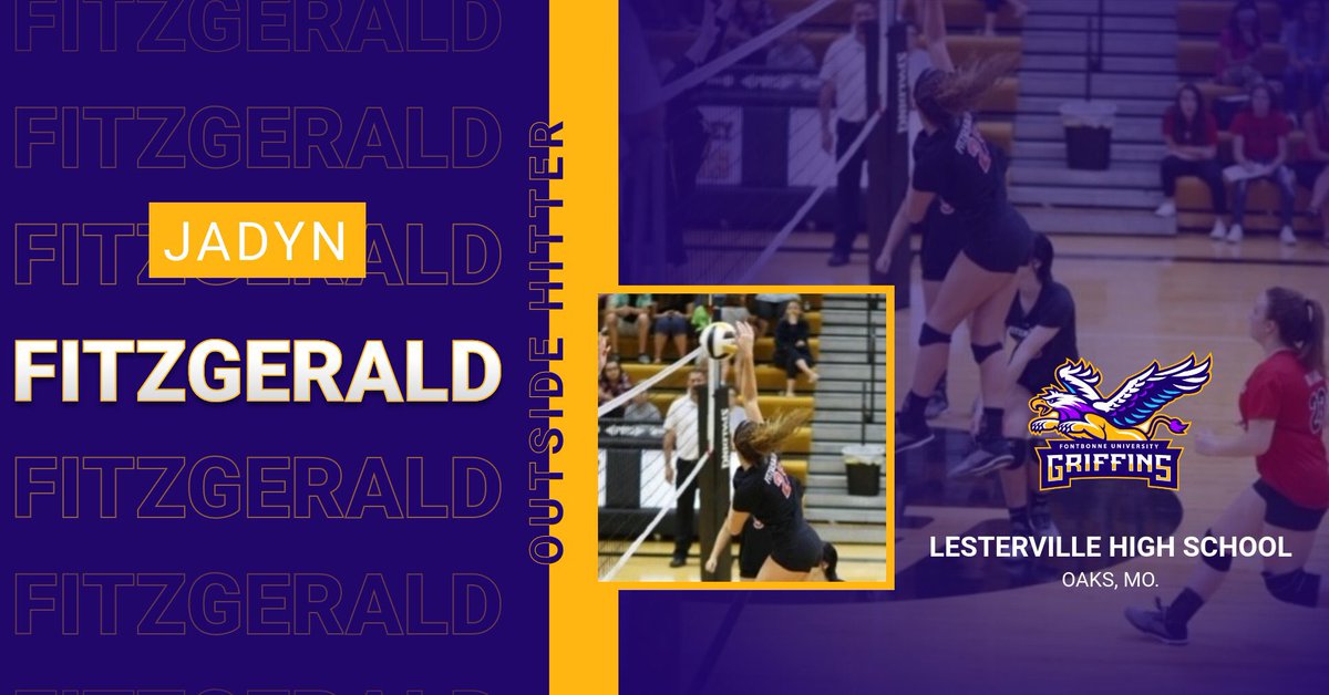 <a href="/FontbonneV/">Fontbonne Women’s VBALL</a> head coach Ryan LeGrand announced the signing of Jadyn Fitzgerald for the 2020 season! Welcome Jadyn! #FBUGriffins #SoarHigher