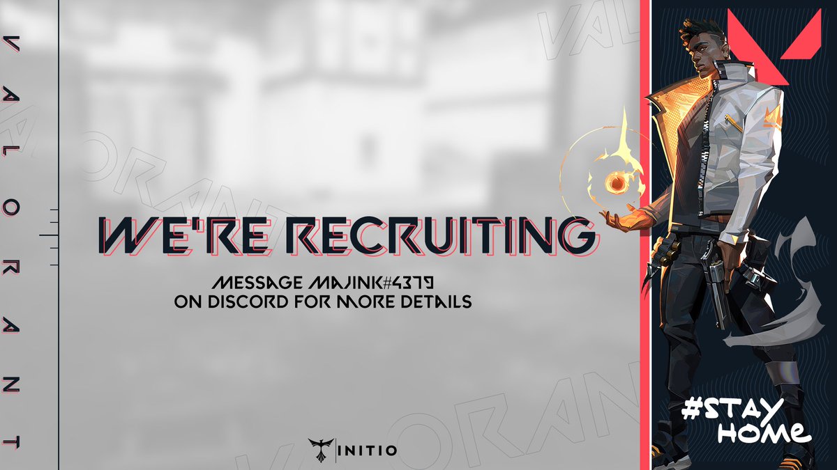 Come #IgniteTheFlame with us!

We are finally recruiting players/teams for our #StayHome <a href="/PlayVALORANT/">VALORANT</a> team!

Please add MajinK#4379 on discord for more information about our recruitment process!