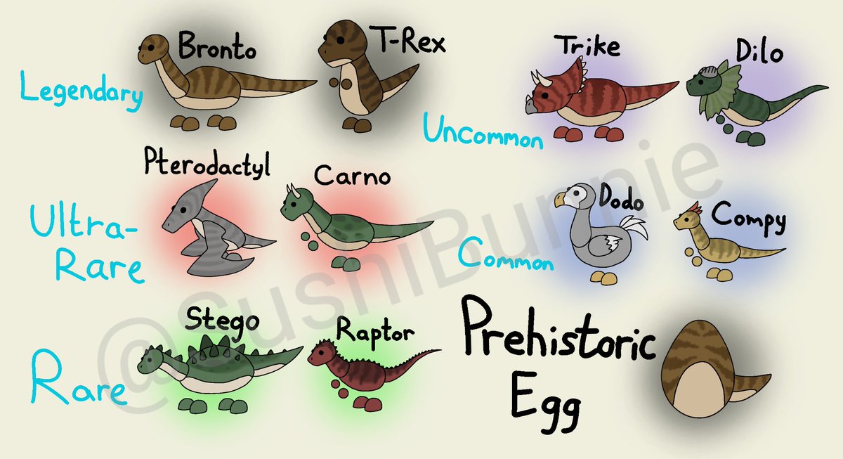 Sushibunnie Awake Work On Twitter Prehistoric Pets For Adopt Me Retweet To Spread The Word And Maybe If We Re Lucky The Creators Of Adopt Me Will Consider These As Actual Pets Adoptme Adoptmetrade
