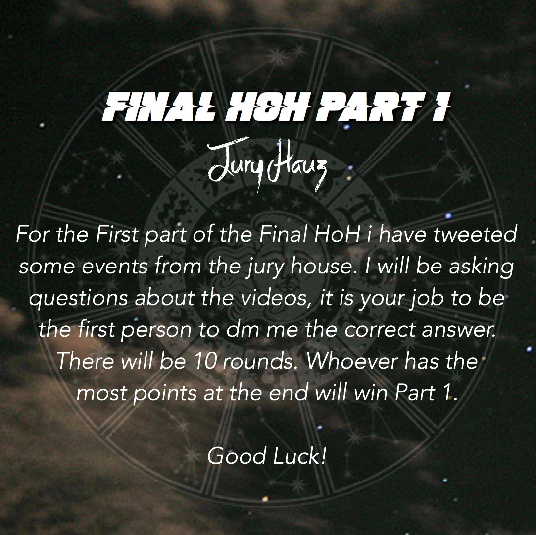 astrobigbrother's tweet photo. Final HoH Part 1 #AstroBB1🔮 https://t.co/NnZQzvHftG