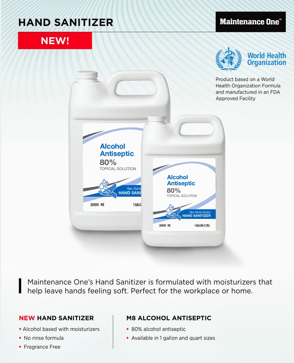 TenBargeSeed's tweet photo. As we begin opening operations, we want your operation safe and healthy.  Now carrying refills for hand sanitizer and face masks. #partneringwithyou #maintenanceone #covid19 https://t.co/JLkxXg7KuW
