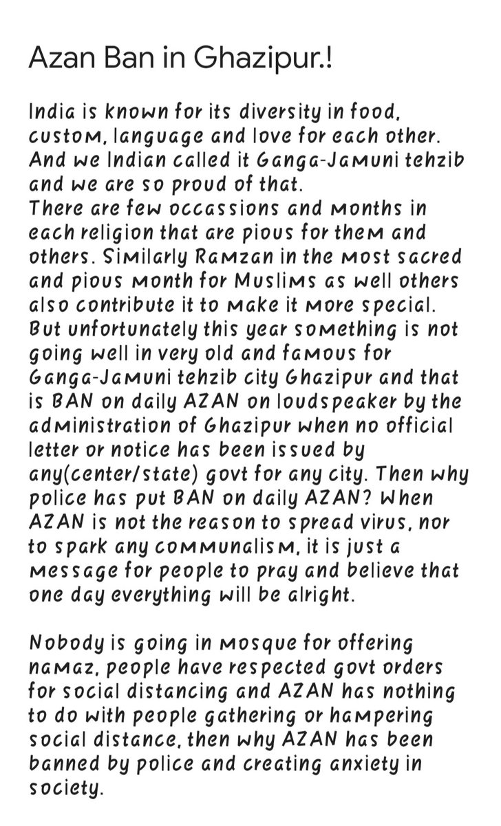 AhmadNawaz26's tweet photo. Azan Ban.?
Reference : https://t.co/7VQAeRH2nZ

https://t.co/6Jsivh93TD

@AdminGhazipur @PMOIndia @CMOfficeUP @ndtv @ravishndtv @TheLallantop @myogiadityanath @myogioffice @narendramodi @umar_ansari786 @AbbasAnsari_786 @RahulGandhi @LambaAlka 

#startAzaninMousques https://t.co/HA7WY8Pu2t