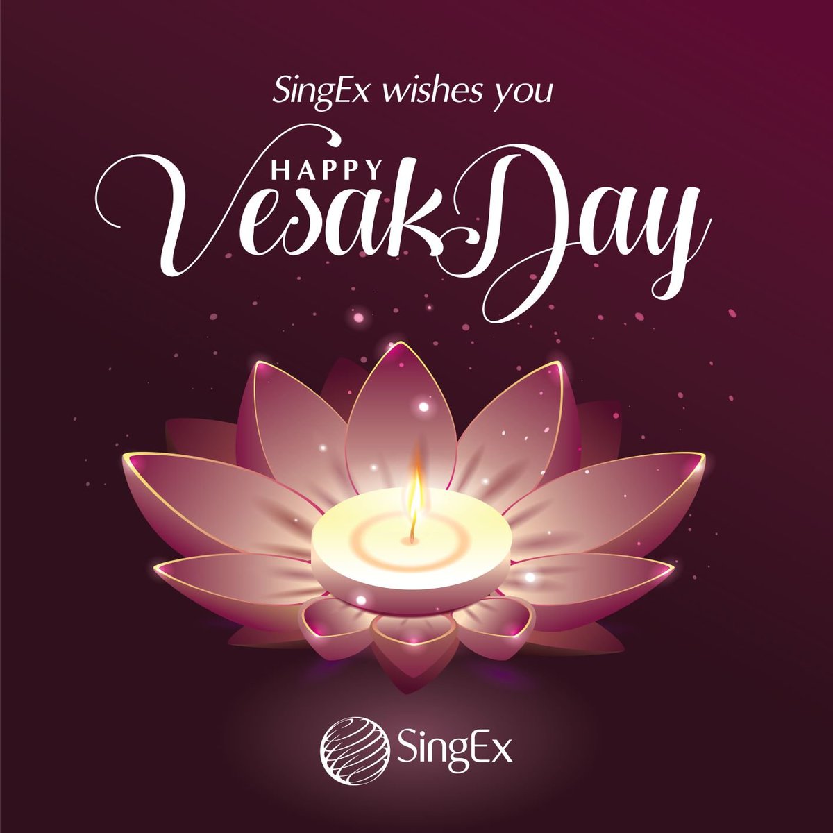 constellarco's tweet photo. The team at SingEx wishes everyone a Happy Vesak Day. May this day brings you peace and happiness during this difficult time. Stay safe, stay strong, better times will return. #vesakday #singex https://t.co/Af7ZjaCRAw