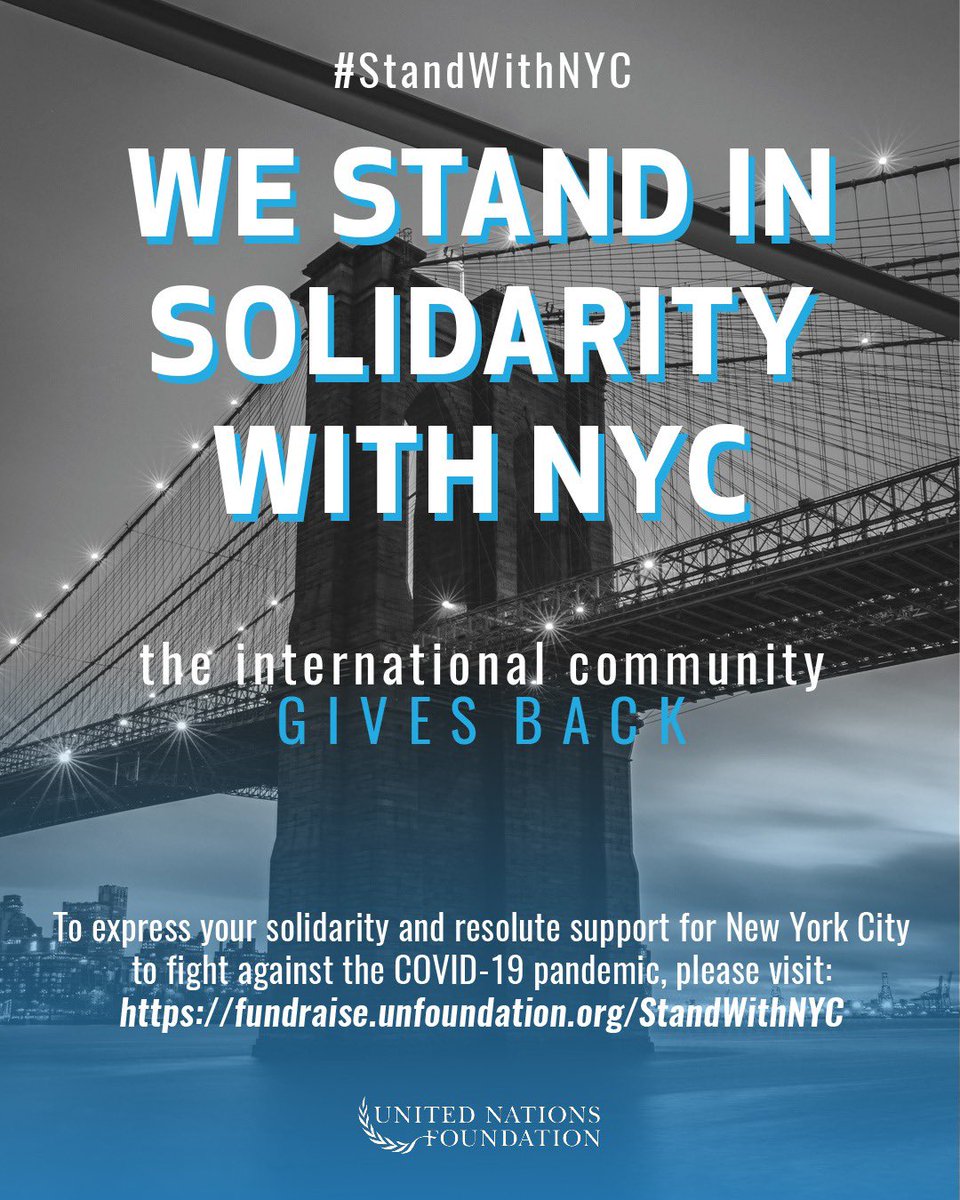 indonesiaunny's tweet photo. As fellow New Yorkers from the @UN 🇺🇳 International Community, we #StandWithNYC in solidarity during these difficult times.
Let’s support this great city which we made our home and donate via https://t.co/ik5usz1Kfc ♥️🍎
#IniDiplomasi #IndonesianWay
#COVID19 https://t.co/hG02tQKAgX