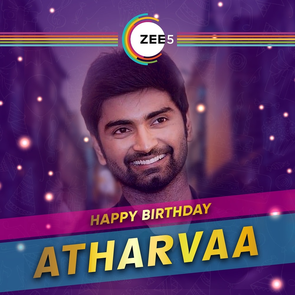 ZEE5Tamil's tweet photo. We wish the heartthrob @Atharvaamurali a very happy birthday and a successful year ahead! #HappyBirthdayAtharvaa #HBDAtharvaa https://t.co/UkOqVurx7J