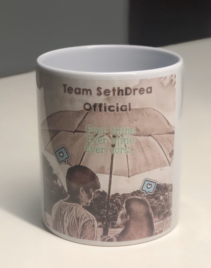 QuenDreaOFC's tweet photo. Good afternoon guys! Lets keep the online party rolling!

Do you want one?

Two Thousand Random Replies with our tag and we will give away another three sethdrea mugs to three lucky winners.

to be shipped after ecq.

@imsethfedelin @iamandrea_b 
HAPPY ANNIVERSARY SETHDREA https://t.co/kdQ6mj70d9