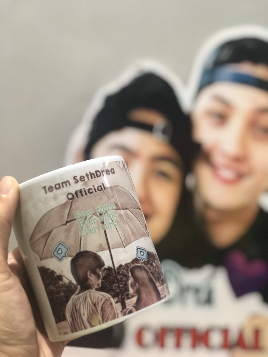QuenDreaOFC's tweet photo. Good afternoon guys! Lets keep the online party rolling!

Do you want one?

Two Thousand Random Replies with our tag and we will give away another three sethdrea mugs to three lucky winners.

to be shipped after ecq.

@imsethfedelin @iamandrea_b 
HAPPY ANNIVERSARY SETHDREA https://t.co/kdQ6mj70d9