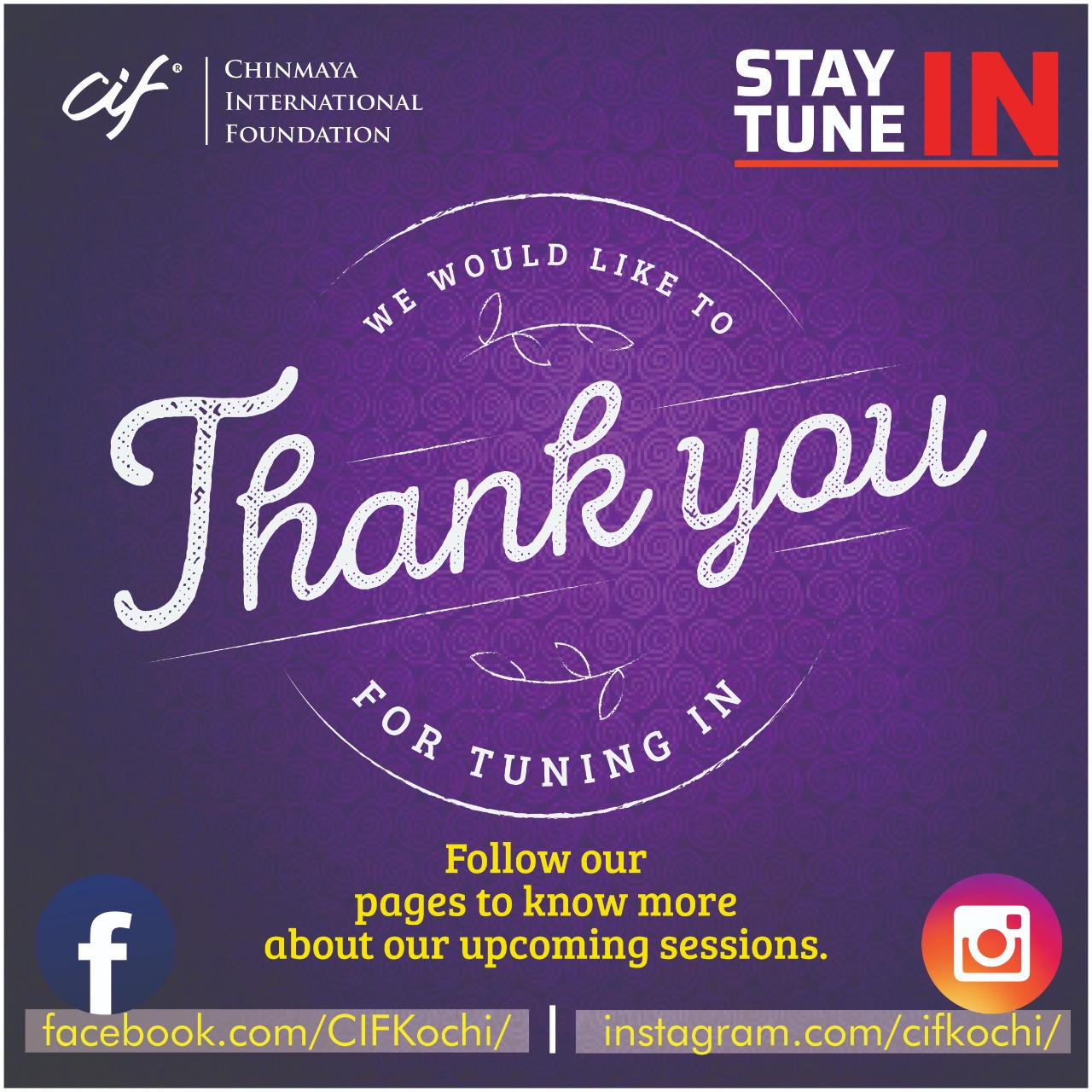 Chinmaya international foundation on twitter hari om we extend our