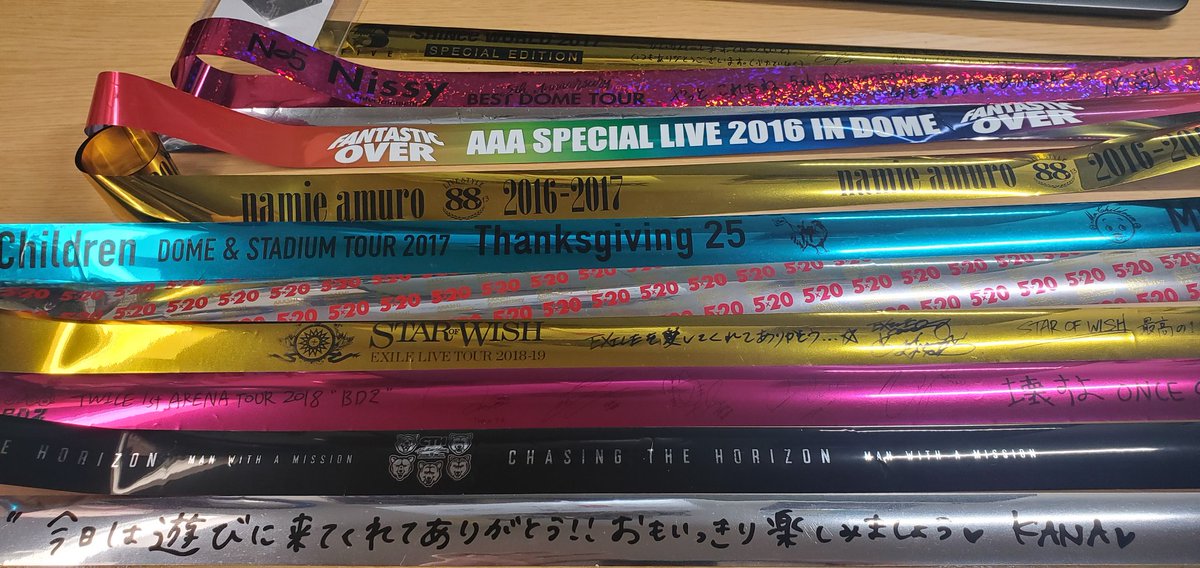 銀テープ整理したら量がエグいので途中でやめたww 何種類あるのか笑