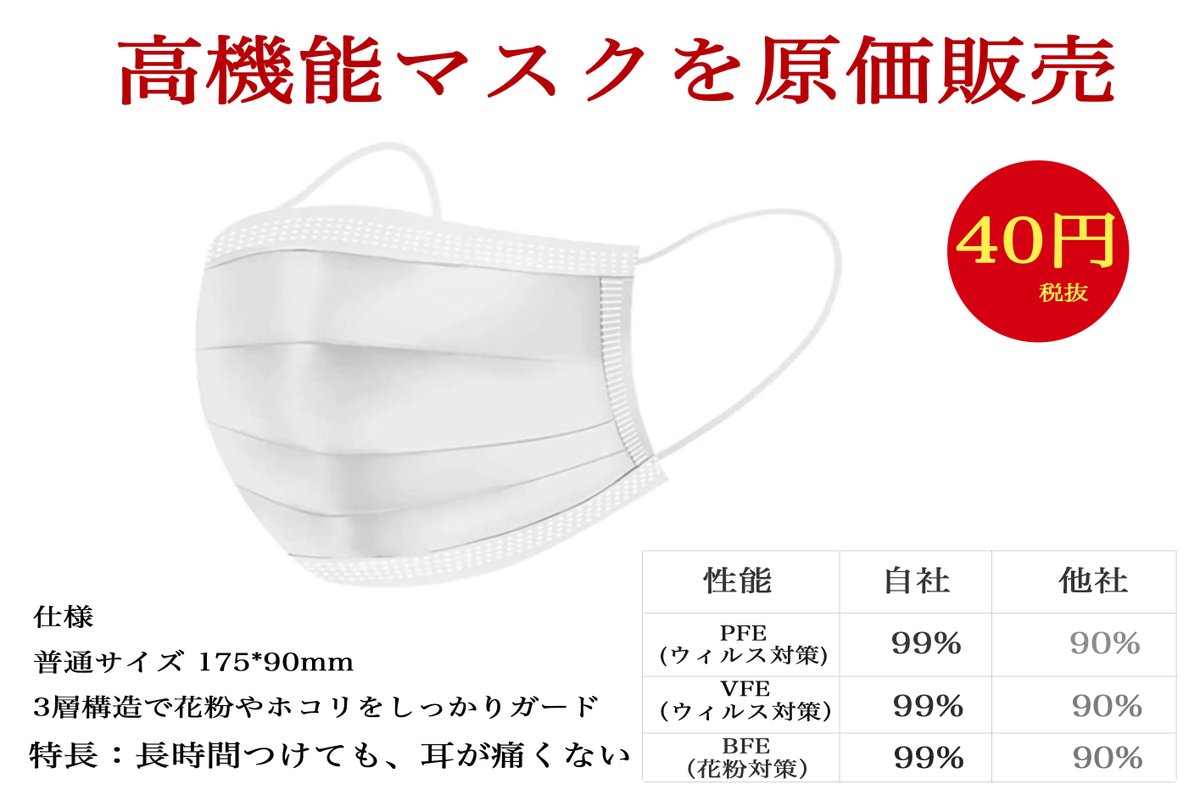 amazon_daisits's tweet photo. 抽選

7枚入りマスクを500名様！

応募方法：RT
期間：5月17日　17：00　

条件：RT数目標10000以上
　　　指定のRT数を達成すると、抽選開始します

原価マスクを販売開始しました。
箱から出したものではありません。
正規輸入品です。

#懸賞 
#プレゼント企画
#マスク 
#プレゼント 
#拡散希望 https://t.co/bhgTgIrHA3
