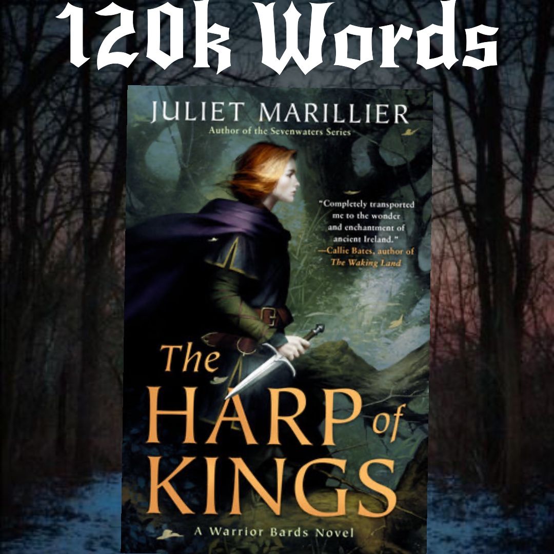 LeanbhPearson's tweet photo. UPDATE: Reward time! 120k words written for my #WIP #RagnarokDreaming Can finally read THE HARP OF KINGS by Juliet Marillier #writingrewards #NorseMyths #Vikings #mythology #amwritingfantasy https://t.co/Afson98wmV