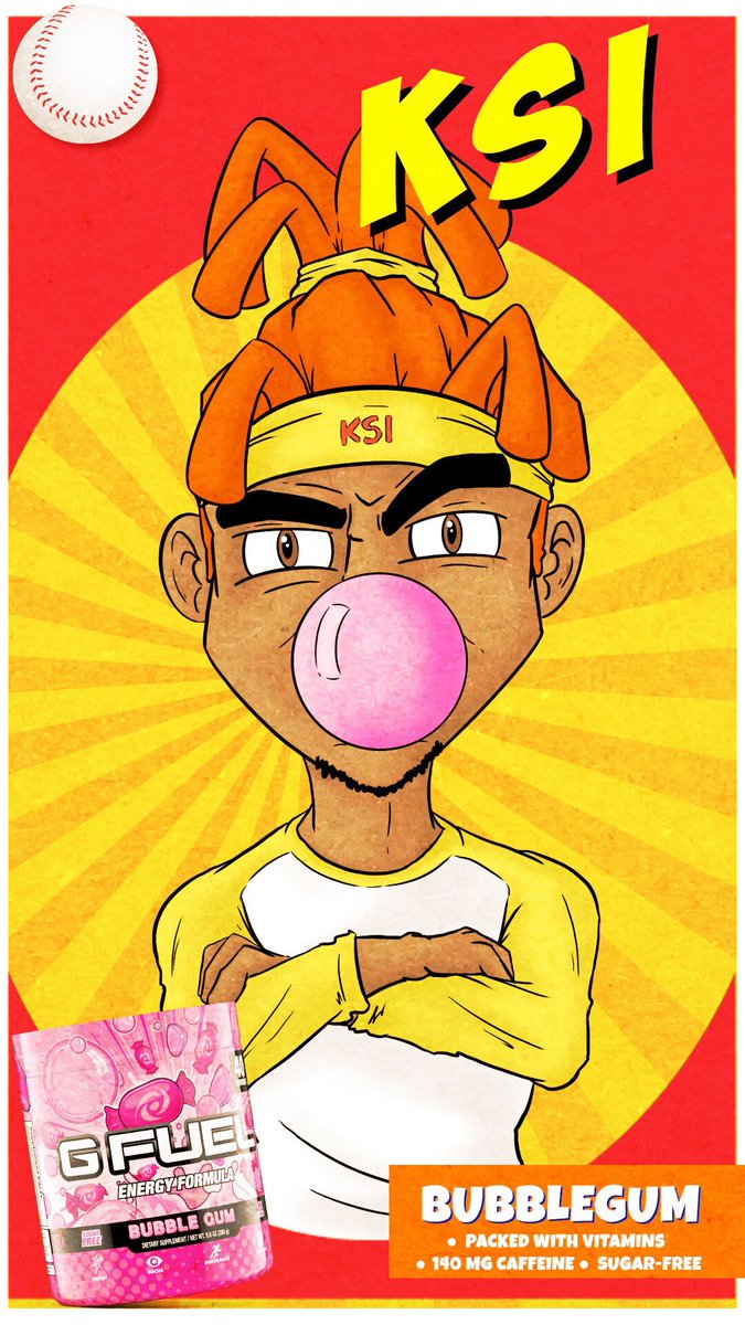 Which #GFUEL BUBBLE GUM trading card would you want in your collection?? 🧐💭🍬⚾️ 

🍥 <a href="/KEEMSTAR/">KEEM 🍿</a> 
🤬 @FaZeJev 
⚽️ <a href="/Castro1021/">Castro1021</a>
💥 @KSIOlajidebt