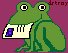 imagesivefound's tweet photo. Early 2000s frog pixels https://t.co/wtcXI6HB5V