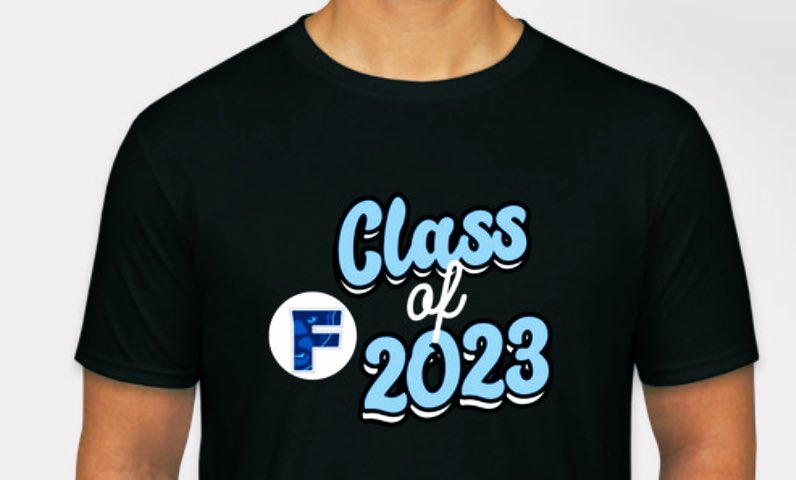 2023_fhs's tweet photo. Get a class of 2023 shirt to show your class pride and raise funds to support our class! Click this link to order: https://t.co/USILskE9oI
Make sure to act fast! This fundraiser closes on May 21st. https://t.co/GZlyewWVeE