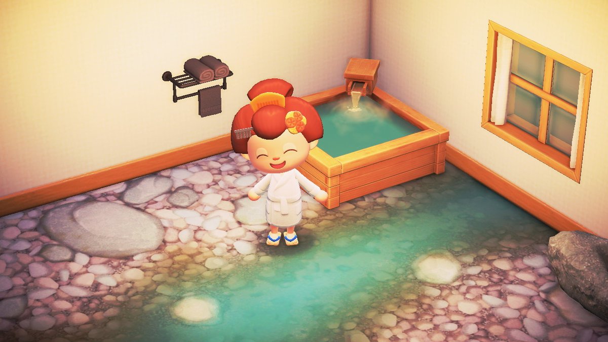 Time for a nice, relaxing soak... #AnimalCrossing #ACNH