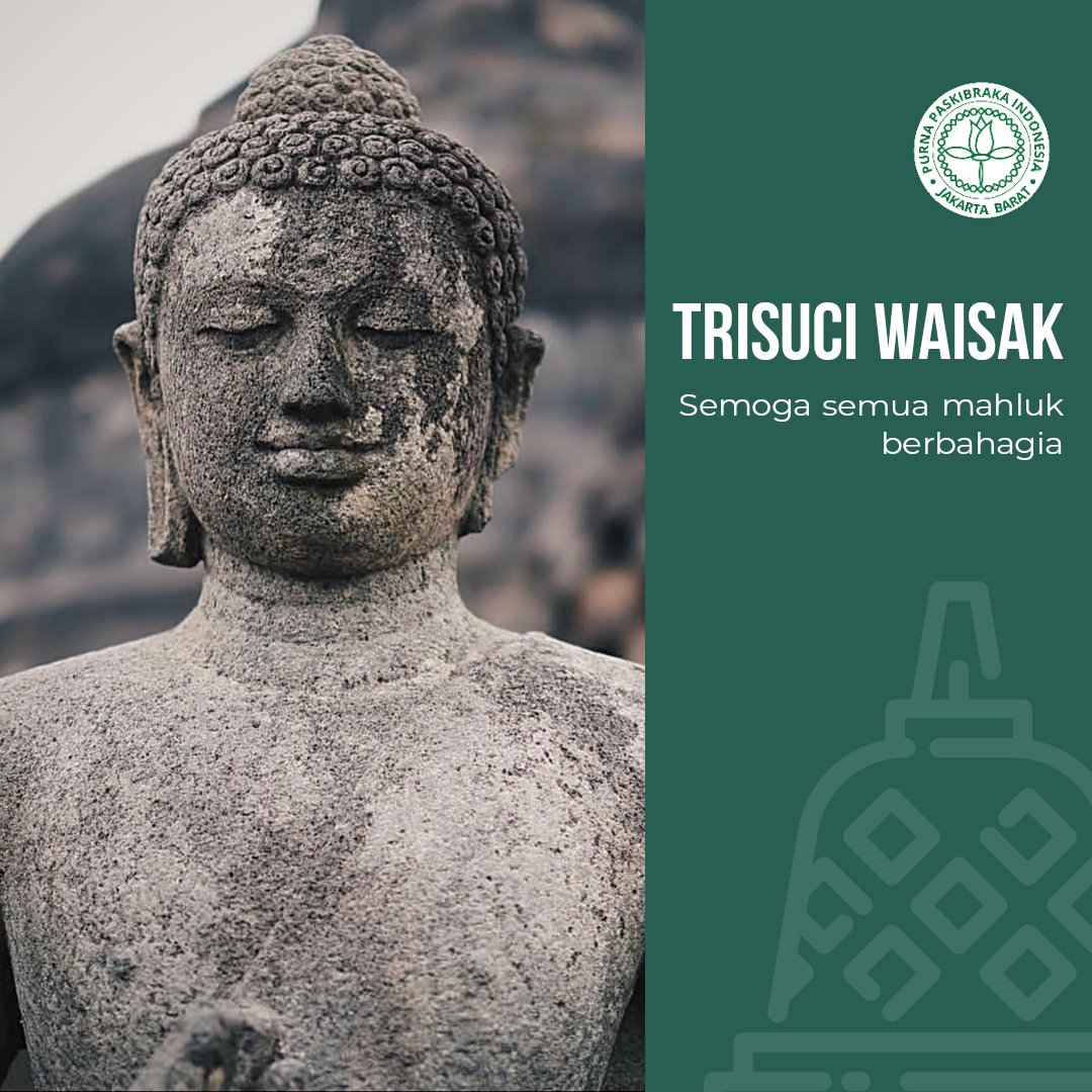 Namo Buddhaya.

Selamat hari Trisuci Waisak 2564 BE tahun 2020. Semoga kedamaian dan ketenangan berada di sisi hari ini dan selalu. Tetap dirumah dan jaga selalu kesehatan.

#waisak 
#dirumahsaja 
#paskibraka