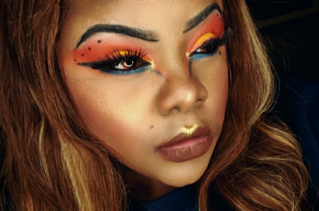 nikinami_'s tweet photo. ๐๐
S U N S E T G L O W๐
๐
brands tagged/deets in next ๐
#makeup #melaninmagic #fentybeauty #colourpop #drenchcosmetics #eddiefunkhouser #glowy #melaninpoppin #colorful #sunsetglow #strawberrydrip #themakeupshack #Rainforestpalette https://t.co/tdNX7KJBhm