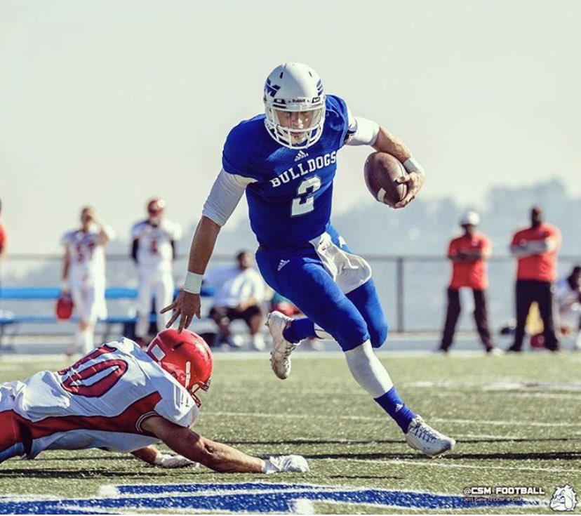 I will be attending The College of San Mateo, one of the top JC’s in the country, next fall. Blessed to have this opportunity. Thank you, <a href="/coachTcsm/">Tim Tulloch Sr.</a> and <a href="/CoachDovey/">Mike Dovenberg</a> 🔵⚪️