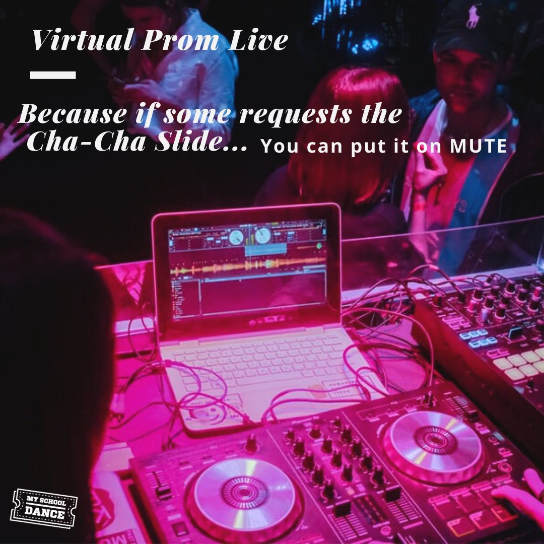 Because you don't have to like every song the DJ plays #mute #virtualpromlive #wednesdaywisdom