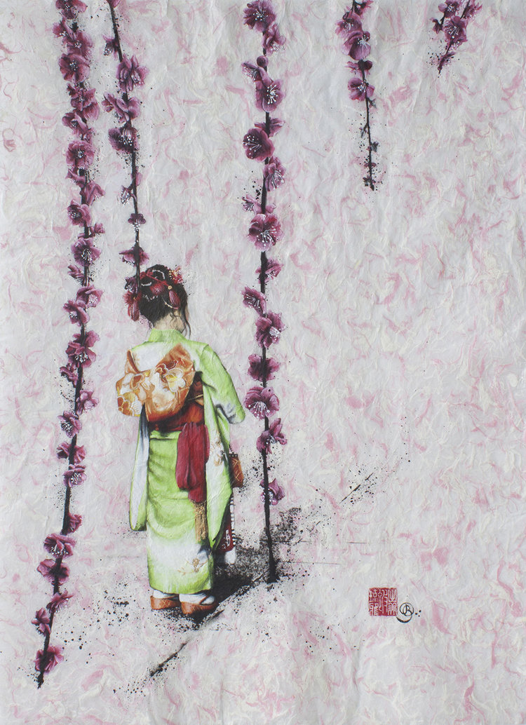 latitude44art's tweet photo. The cherry blossoms are. Enjoy works by Denise Buisman-Pilger. https://t.co/YXWxnaxm2D