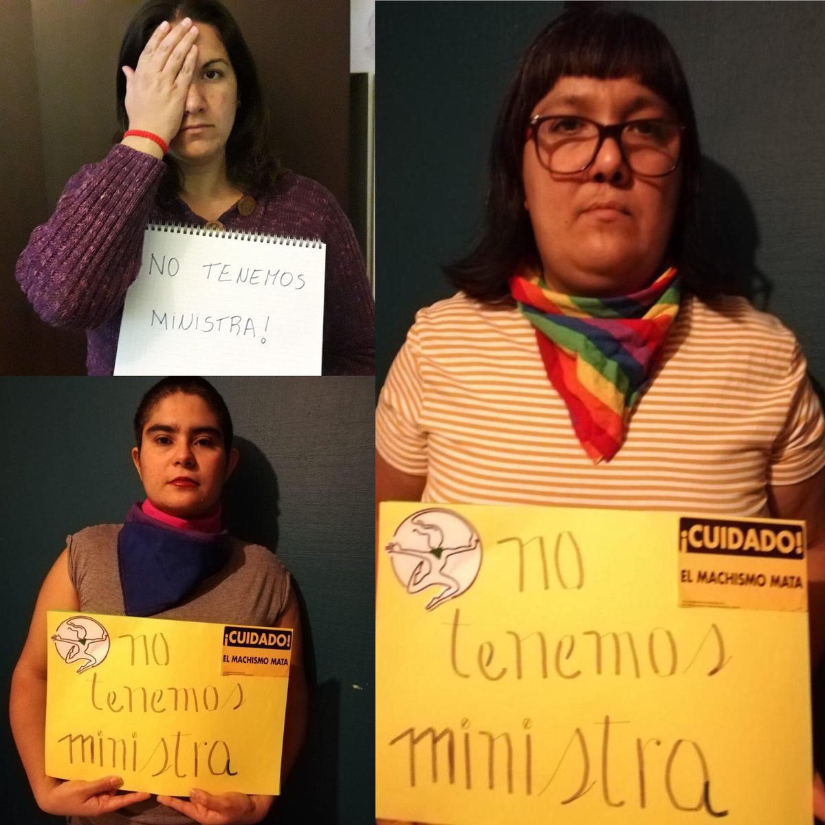 AgrupalesbicaRS's tweet photo. Como agrupación lésbica y bisexual decimos fuerte y claro #NoTenemosMinistra 👎🏼 qué pasa con nuestros derechos sexuales y reproductivos si tenemos a alguien que avala las violaciones a los derechos humanos en dictadura? https://t.co/PmkLbUvFcQ