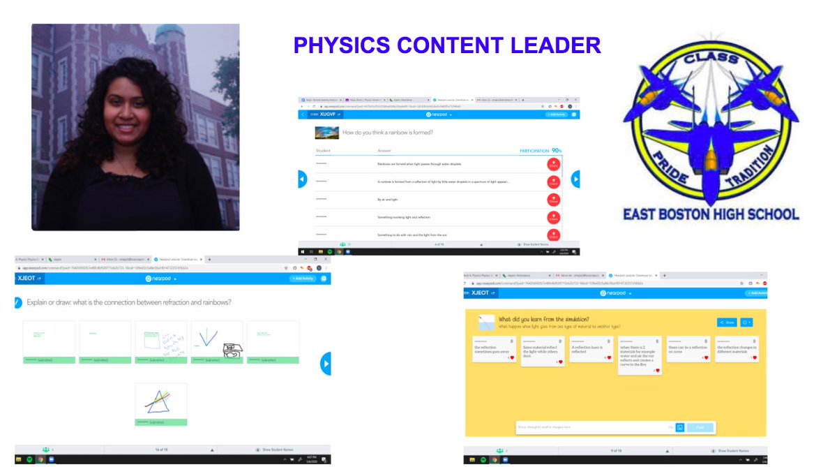 Ms. Mejia, <a href="/ebjets/">East Boston High</a> Physics Teacher, is always looking for the best new ways to teach Science! We look forward to learning about her experiences with <a href="/nearpod/">Nearpod</a> in our next CPT! Thank you for your tireless efforts! ✨💙✈️💫💛#TeacherAppreciationWeek
