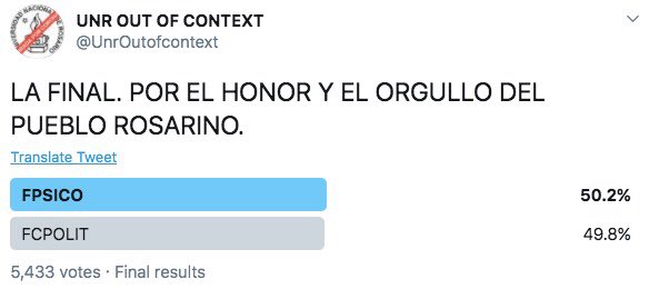 UnrOutofcontext's tweet photo. FELICITACIONES @fpsicounr campeona del mundial de facultades UNR! Gracias a todos y todas por participar, salud campeón 🏆 adjuntamos las evidencias que nos facilitó el escribano. https://t.co/JFXAf9138W