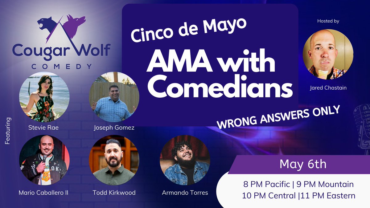 Come have a laugh tonight.