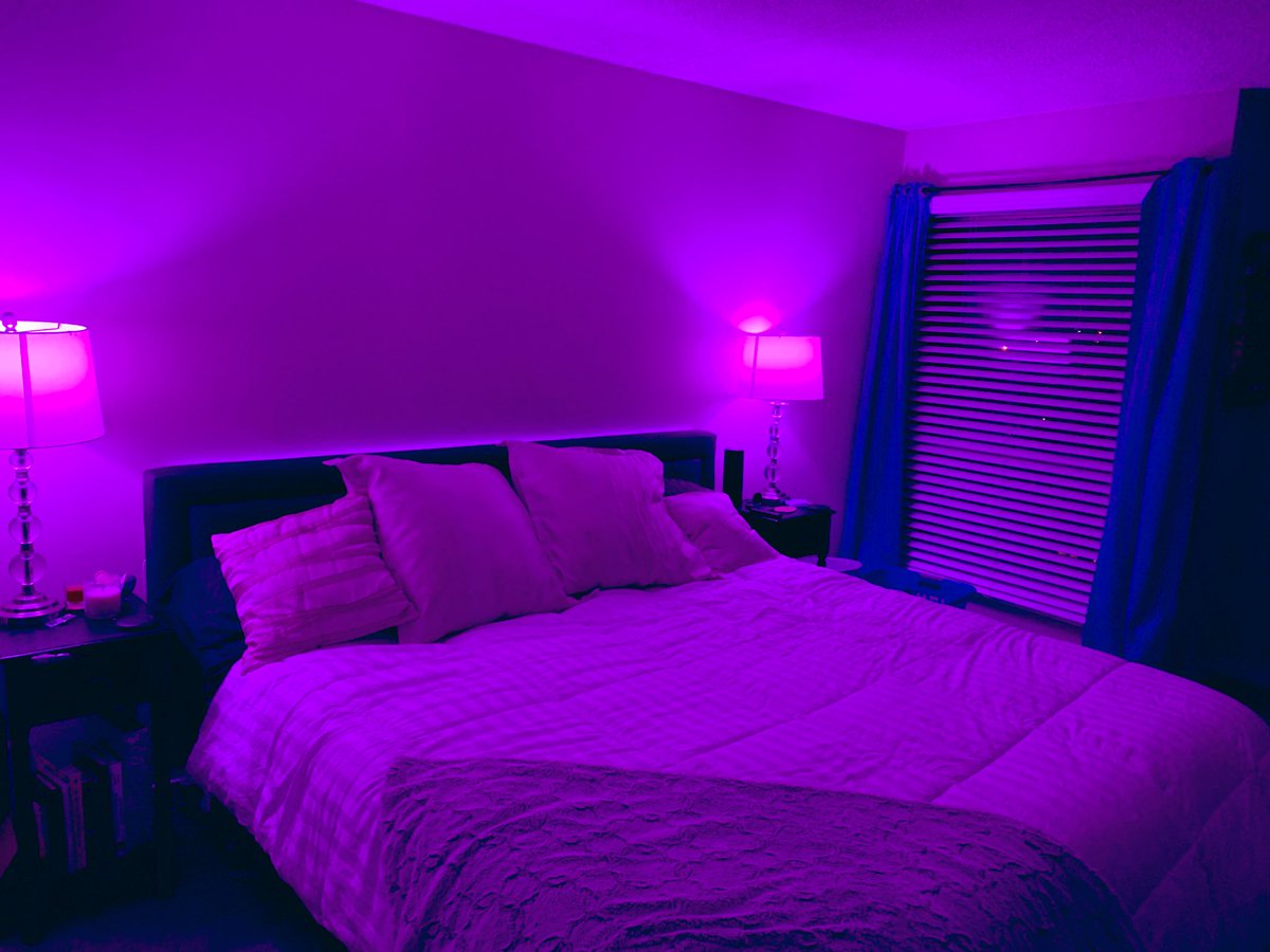 Jane_Fri's tweet photo. We’ve been having a bit too much fun with our @GELighting LED Smart Color bulbs. #pinkismyfavorite #QuarantineLife #lifefromhome https://t.co/H7qg3mIi7z