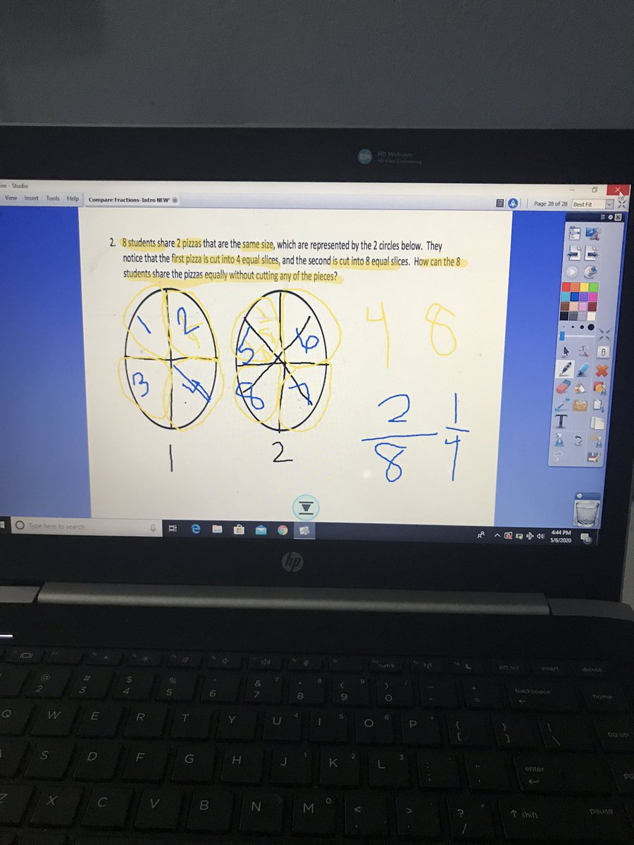 SuzanneFelix4's tweet photo. Oh how it felt good to pull small groups in math again! #flipcharts #activeinspire #distancelearningwin #fractionsinthird #teams https://t.co/pKhUNWp2qt
