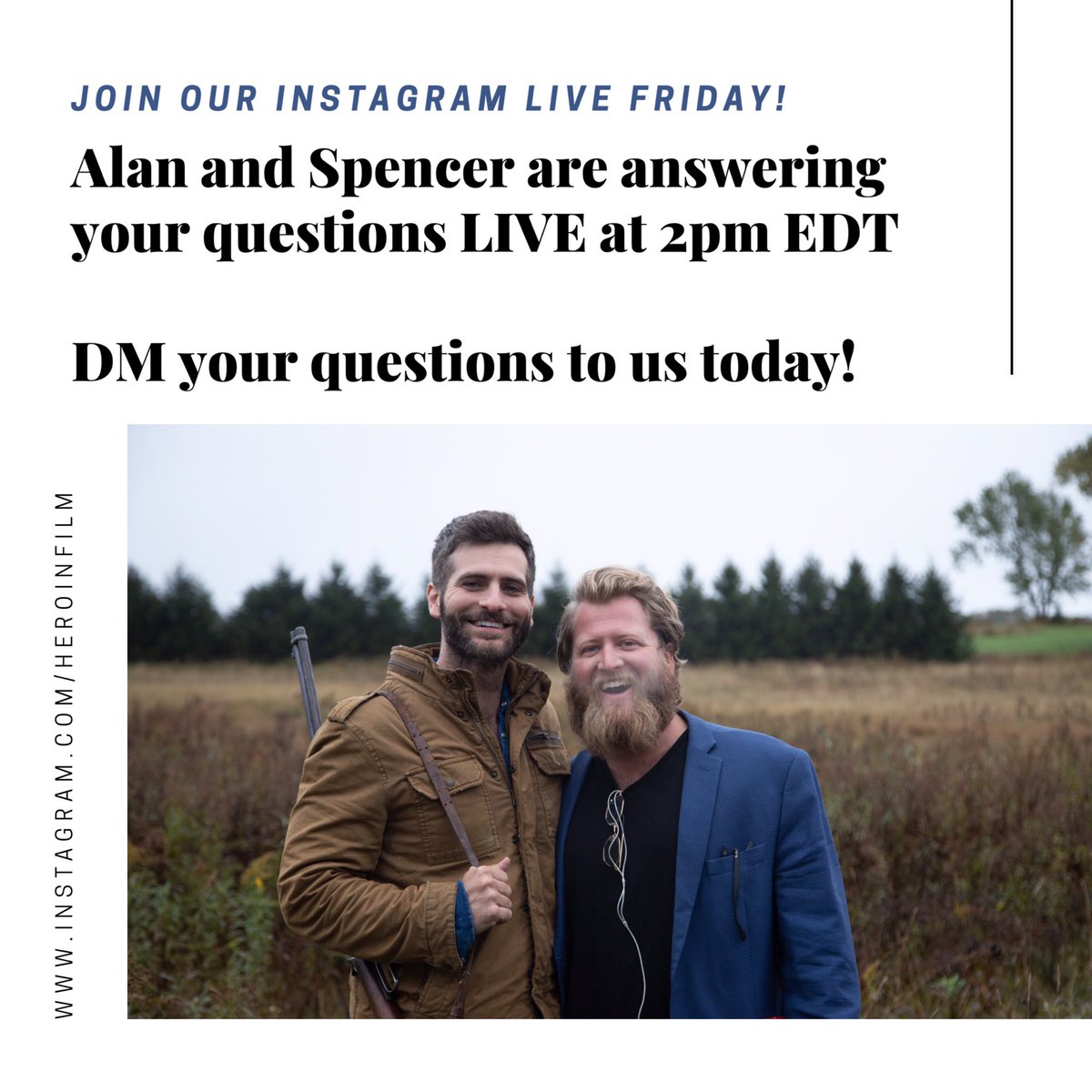 Join us LIVE on <a href="/instagram/">Instagram</a> Friday!