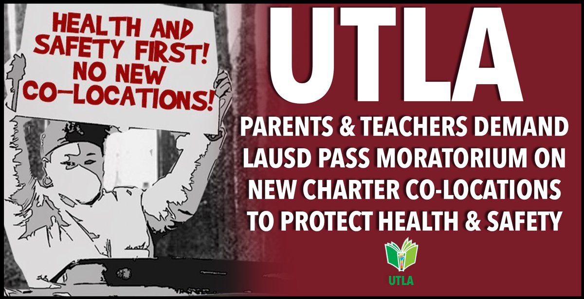 UTLAnow's tweet photo. Read the full statement @UTLA.net: https://t.co/B5XvgxTwvU
#Covid19 #WeArePublicSchools #StopColocation #UTLAStrong #savepubliceducation https://t.co/JaEeuK5FL3